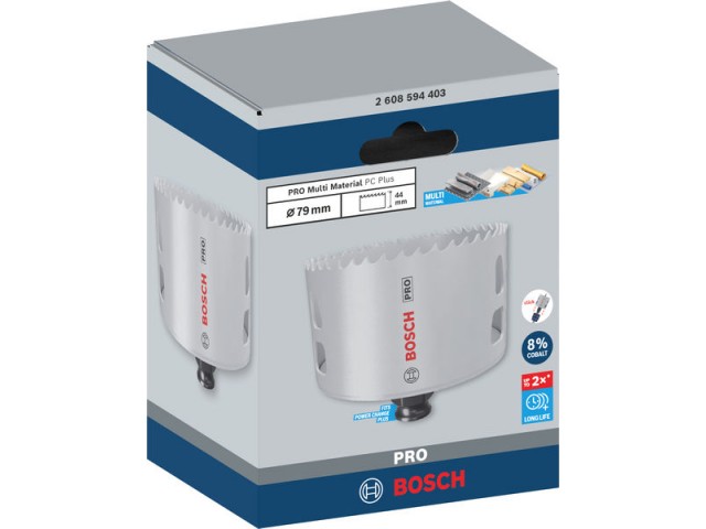 Žaga za izrezovanje lukenj PRO Multi Material PC Plus, 79mm, 2608594403